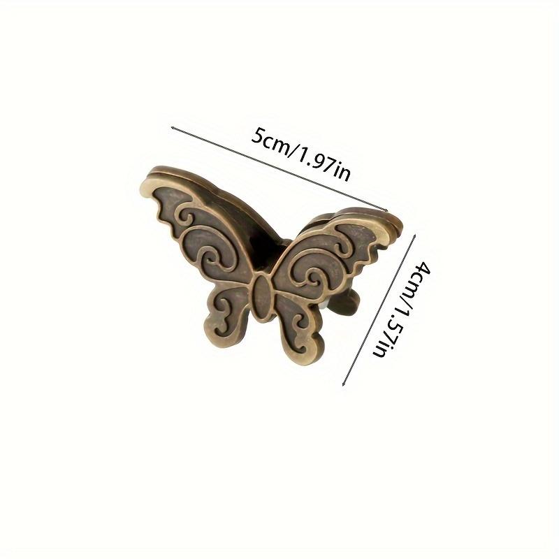 Elegant Butterfly Clips | Antique Bronze Finish, Intricate Floral Design, for Photos, Notes, Office & Home Organization, Durable Paper Clips