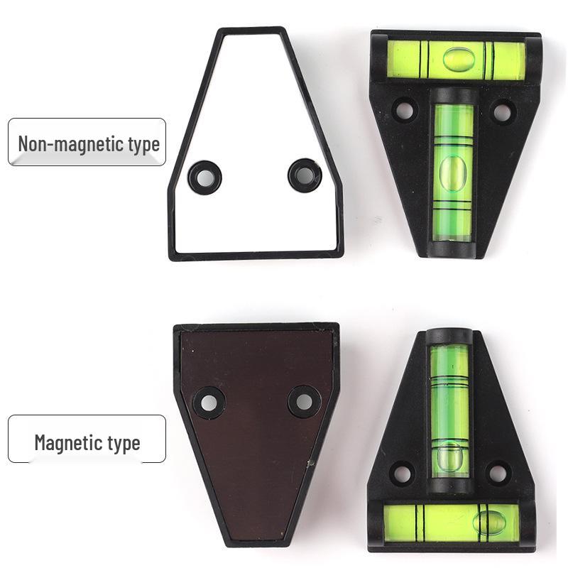 Magnetic T-Type Mini Bubble Level with Mounting Holes
