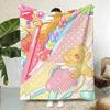 Anime C-Cardcaptor Sakura Throw  Flannel Throw Blanket,Bed Home Office Nap Blanket Travel,Camping,Picnic Blanket Soft Decor