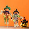 Scarecrow Decor Attractive Colorful with Bucket Halloween Adorable Scarecrow for Garden