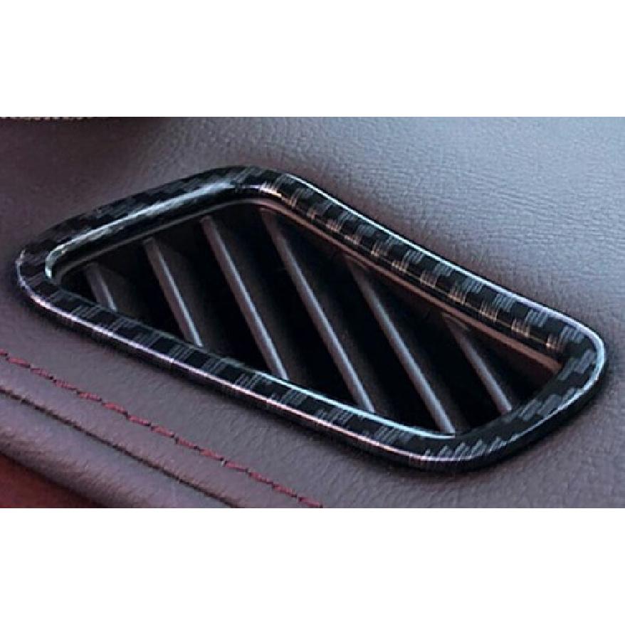 For Cadillac XTS 2013-2019 Carbon Fiber Dashboard L&R Air Outlet Vent Trim 2pcs