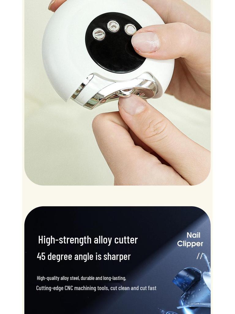Przenośne Elektryczne Obcinaczki do Paznokci z Funkcją Zapobiegającą Przycięciu i Szlifierką dla Dzieci i Dorosłych