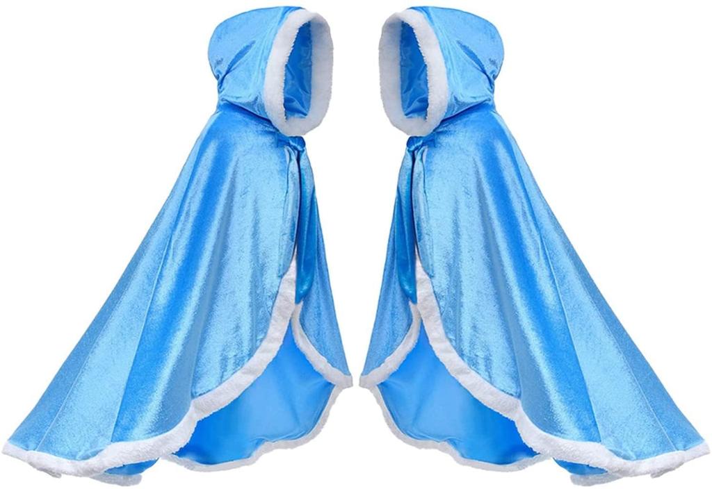 LONTG Hooded Princess Long Perfect for Christmas and Perfect for Boys and Kids' Cape, Costume, Cape, Poncho, Cosplay, Performances, Halloween,