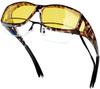 Sunglasses for Night Yellow Impact Popular for Sports [KANASTAL] Over-the-Glasses Driving, Lenses, Ultra-Lightweight, Resistant, Driving, Cycling,