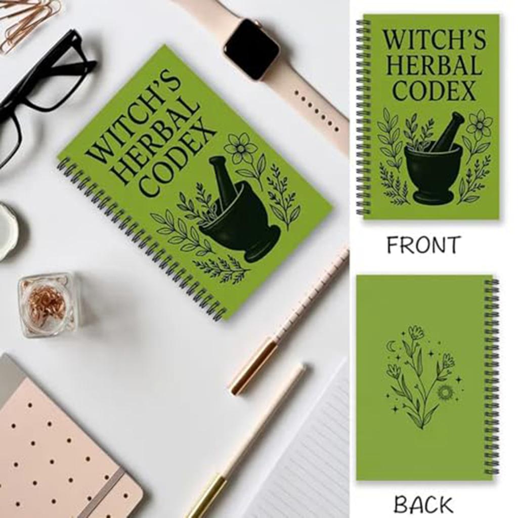 Witch's Herbal Notebook,Witch's Herbal Codex Witchcraft and Herbalism Learning Journal,Comprehensive Herbal Remedies Guide