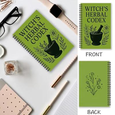 Witch's Herbal Notebook,Witch's Herbal Codex Witchcraft and Herbalism Learning Journal,Comprehensive Herbal Remedies Guide