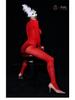 Qinghe 10D Seamless Stockings Jumpsuit - Sexy, Sheer Full-Body Stockings Lingerie Pajamas for Women