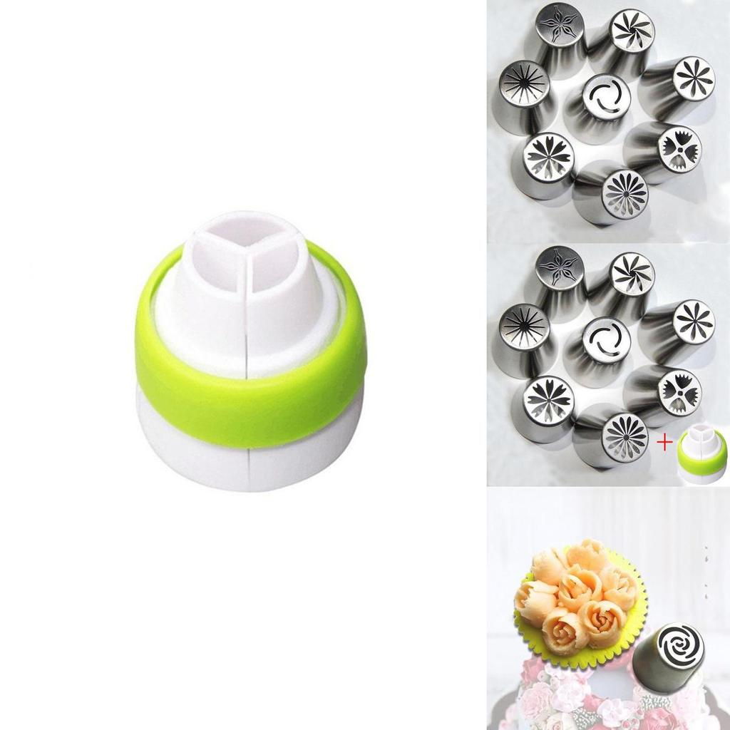 Incredibly Detailed 8pcs Set Russian Tulip Flower Icing Piping Nozzles For Baking Delights