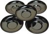 Tsunoda Seibei Store Daruma Tea Set of Black Trays, 11cm, 5, Lacquer, TY1-5(5)