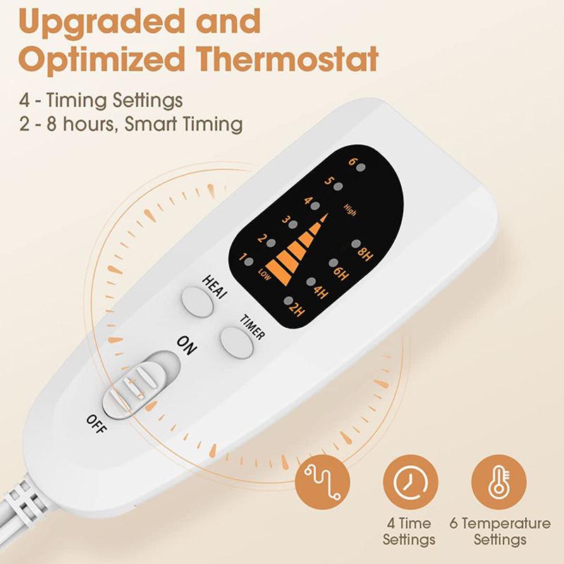 Winter-Hot-Sale Elektrisch beheizte Fußwärmer Superweiches Fußheizkissen 6-stufige Heizfußstiefel für Männer und Frauen