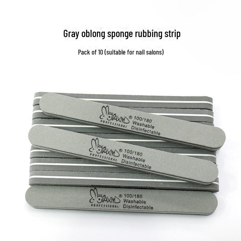 Xinjian Diamond Double-Sided Nail File Set - Includes Sponge, Polishing, and Rubbing Strips