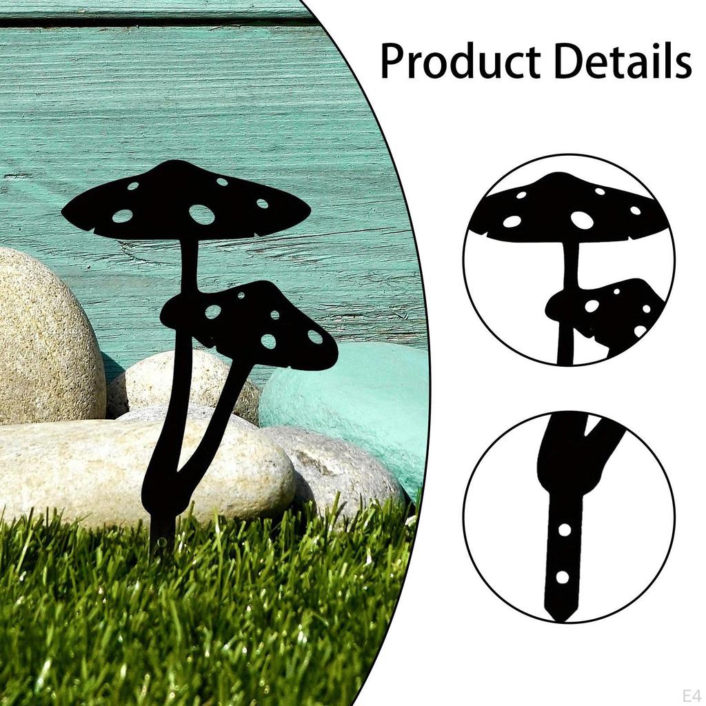 Decor for Garden Iron Ornament Flower Pot Sign Outdoor Space