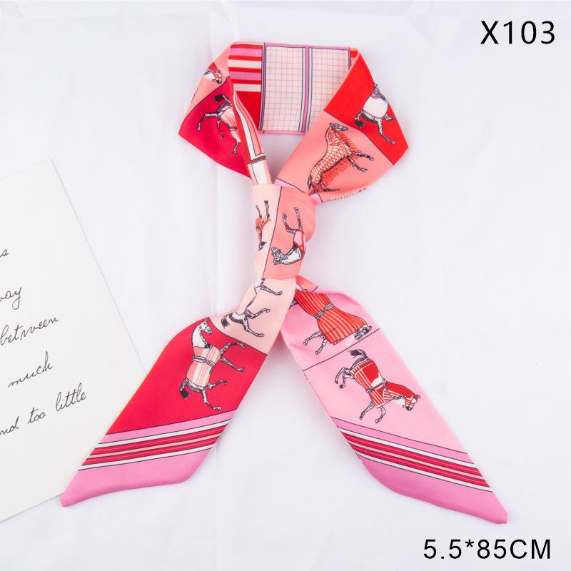 Versatile Vintage Silk Scarf: Hair Tie, Headband, Bag Accessory