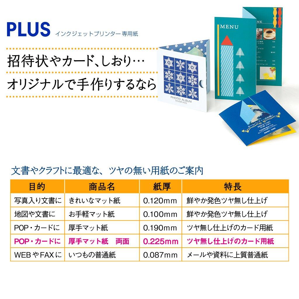 PLUS Plus Inkjet Thick Matte Double A4 20 Sheets Paper, Paper, Sided, Size, IT-W122MC 46-117