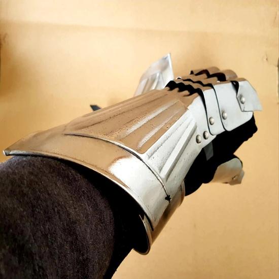 40.64 Cm Medieval Knight Gauntlet Armor, Larp, Cosplay, Sca, Functional Armor Gloves Best Gift