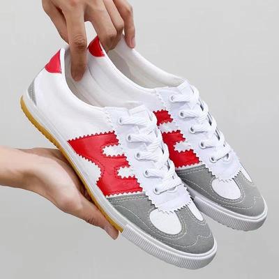 Frühlings- und Sommer-Volleyballschuhe Weiße Canvas-Schuhe Kampfsport-Trainingsschuhe Morgengymnastikschuhe Einzelne Schuhe Herren und Damen Studenten Clo