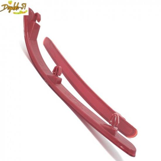 2Pcs Tail Rear Bumper Reflector Light Lamp Red Fit For VW Touareg 2002 - 2010