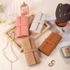Modern Simple Leather Jewelry Pouch With Soft Design For Travel And Gift Use