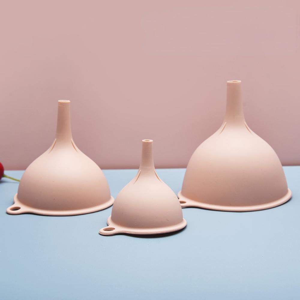 Silicone Oil Funnel Three-piece Multifunctional Funnel Set Filter Oil Pot Kitchen Household Pour Oil Filter Funnel
