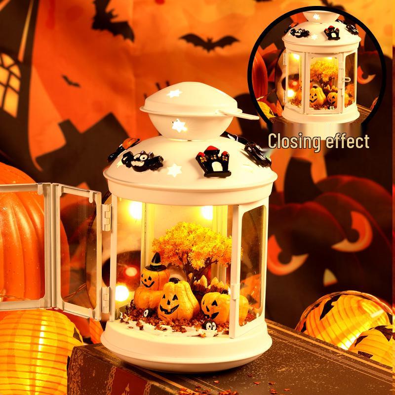 Pumpkin Lantern Halloween Decoration for Kids - Desktop Ornament & Toy