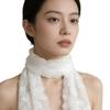 Elegant Lace Trim Scarf: Versatile, Stylish, Age-Defying Accessory for All Seasons