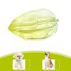 Pet Chew Toy with Built-in Sound Design Star Fruit Shape Bite-Resistant Clean Teeth Massage Gums Interactive Dog Toy