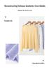 Women's Loose Knit Cashmere Sweater with Hollow Bead Lace and Floral Round Neck