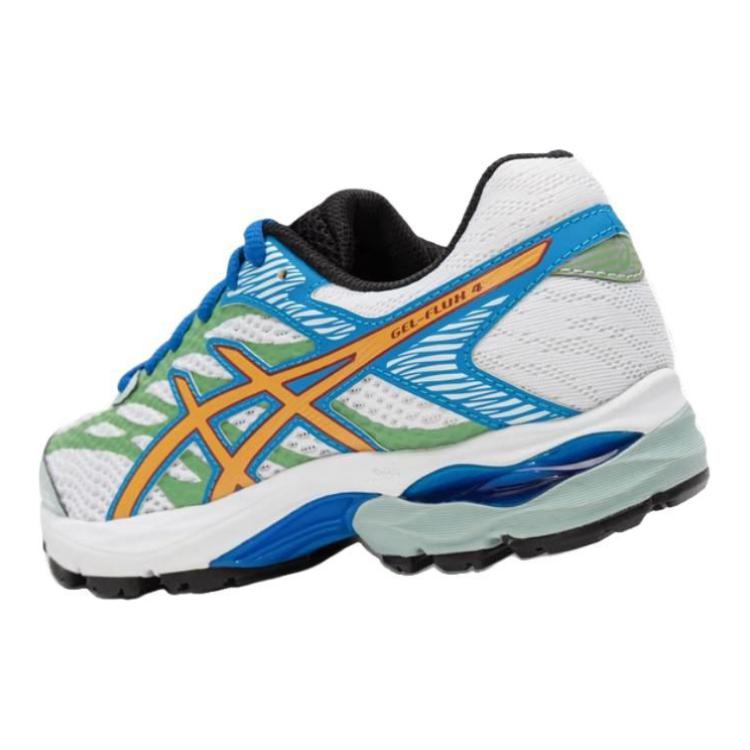 New Asics Gel Flux 4 Rebound Support Breathable Low Top Kids' Running Shoes White Blue 1014A321-102