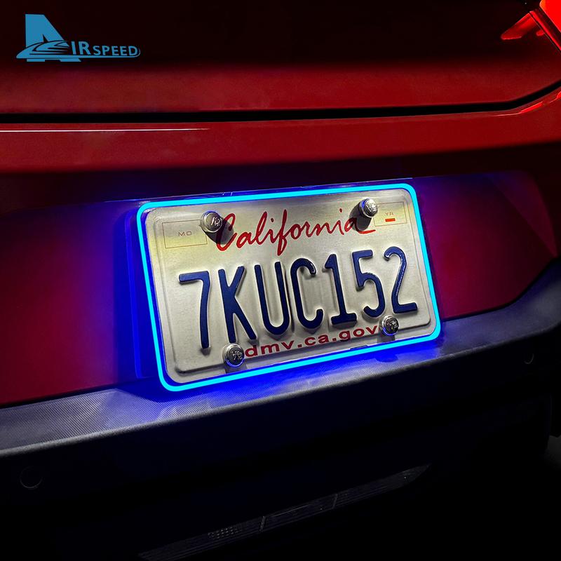 License Plate Light Universal Trim for Tesla Model 3 Model Y 2017- Highland 2024 Juniper 2025 Led Proposal Decor Accessories