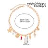 Sun Starfish Scallop Pendant Necklace for Women Vintage Conch Summer Beach Holidays Chain Jewelry Gift