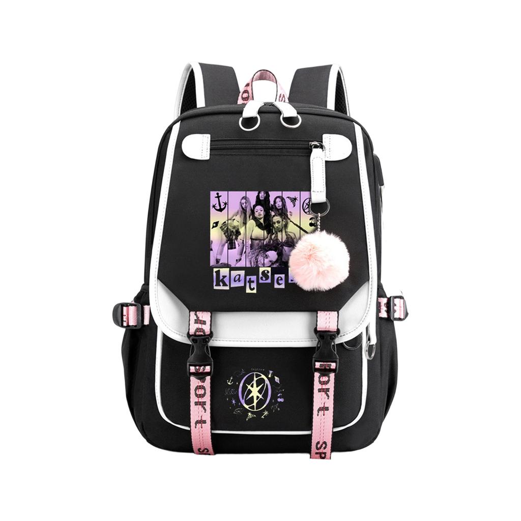 Korean Girl Group Printed School Bags For Primary And Secondary School Students