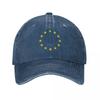 UE Europa Unione Europea Bandiera europea Stelle UE Cappellino da baseball Rave Streetwear Cappello da donna da uomo