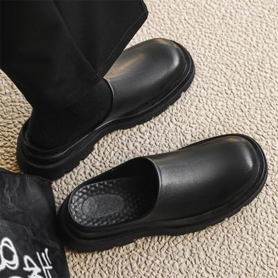 Internet Celebrity Popular Baotou Half Slippers Men's Summer Wear 2025 Niche Super Fire Thick Bottom Versatile Sandals 15963-J