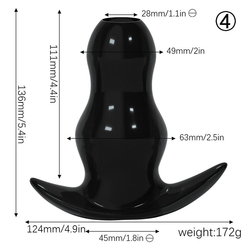 5 Sizes Hollow Anal Plug Dilator Soft Speculum Prostate Massager Butt Plug Set Intimate Enema Sex Toys Women Men Intimate Goods