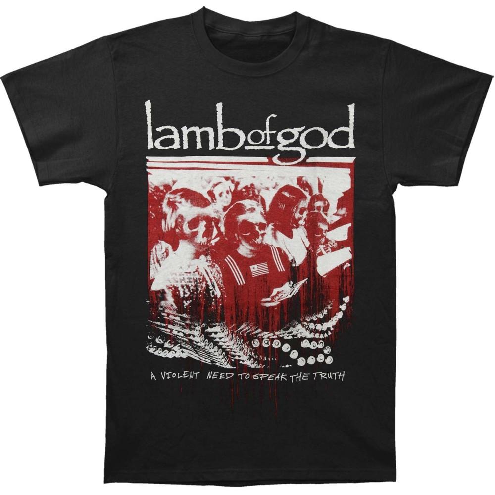 Lamb Of God Enough Is Enough Slim Fit T-shirt XX-Large Black Unisex T-Shirt
