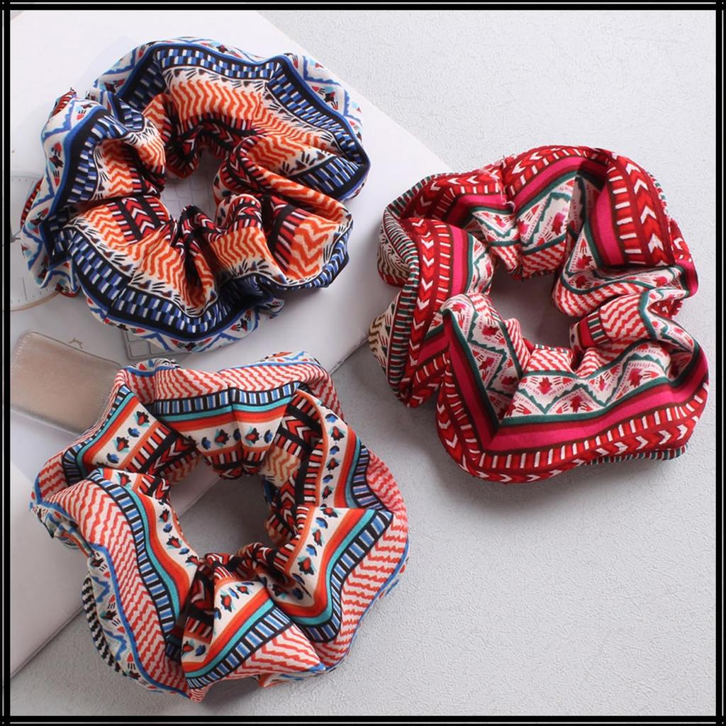 White Fang Scrunchie Hair Hair Hair Hair AZ554 Accessory, Tie, Ornament, Arrangement, Cute, Stylish, Women's, (Blue)