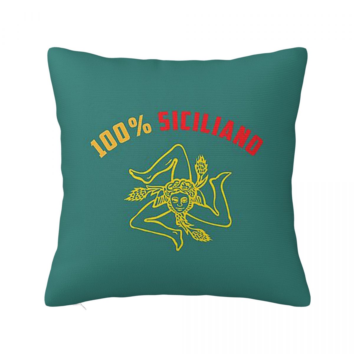 Sicilia Frastuca Pistacchio Siciliano Sicily Trinacria Square Pillowcase Cushion Cover Pillow Case Throw Pillow Cover 12x12Inch