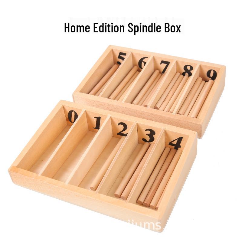Montessori Kindergarten Spindle Box Educational Math Toy
