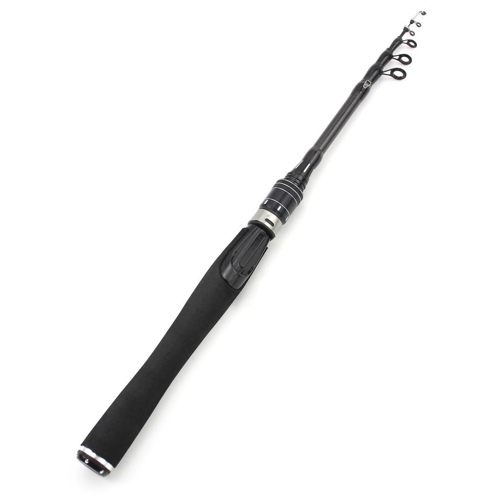 Ultralight Telescopic Tinplate Fishing Rod—Sensitive Tip for Small Fish, Compact for Backpacking.