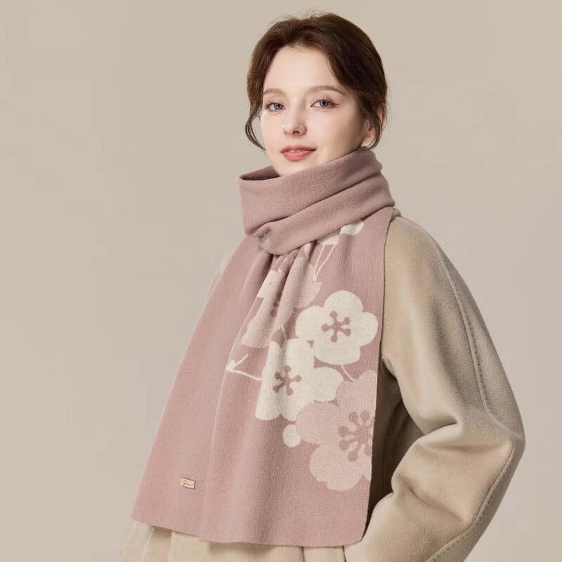 JIUMU Women's Thick Knit Wool Scarf & Shawl