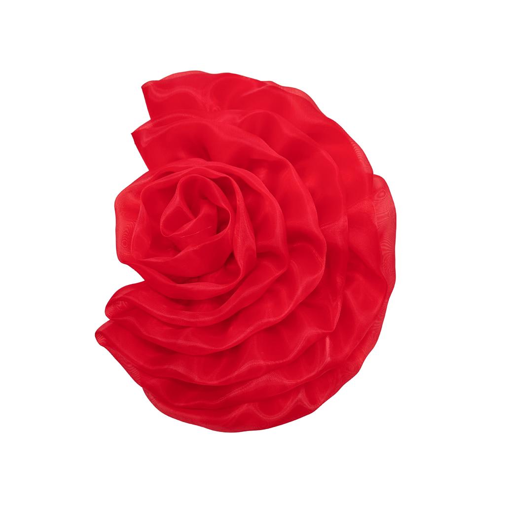 1Pcs Irregular Organza Handmade Flower Patch Sewing Applique Accessories Clothing Dress Neck Decoration 3D Flower Corsage