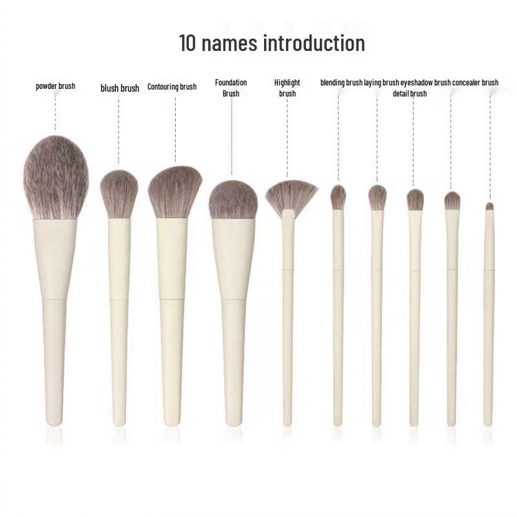 

Набор кистей для макияжа Zero Degree Cangzhou: Кисти с мягкой щетиной для теней, пудры и консилера