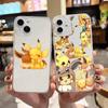 E-53 Pikachu and Eevee Case for Samsung A04S A05 A14 A06 A51 A15 A16 A12 S20 S21 S24 Ultra A55 A54 OPPO Reno 8 5 A22 A23 A25 A35 A34 A52 A11