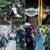 Children Big Bubbles Wand Kit Kids Toys Fancy Bubble Circle Props Parent-Child Interaction Props Outdoor Playtime Toys