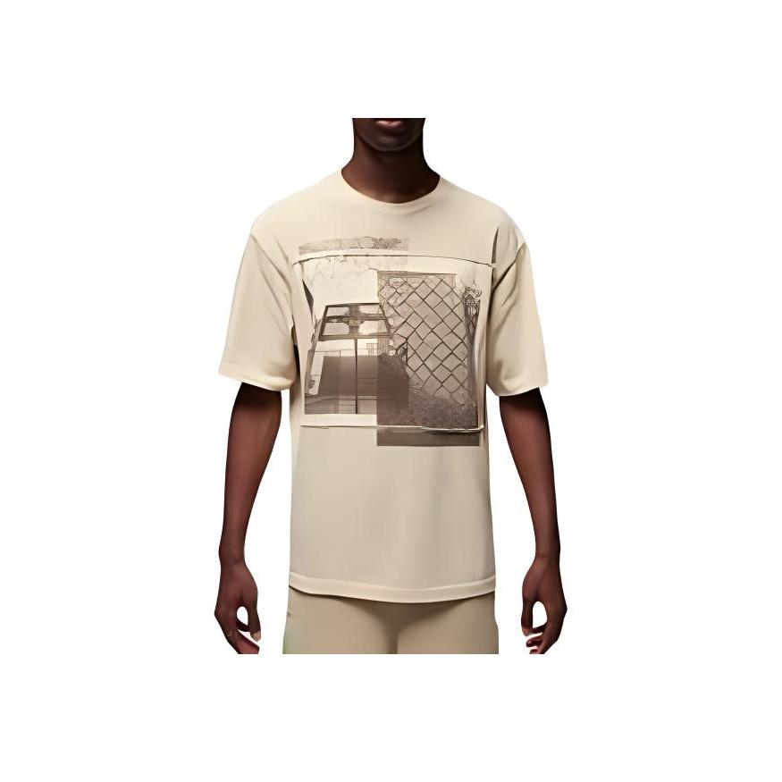 Jordan x UNION x Bephies Beauty Supply T-Shirt Beige Men Streetwear FD4246-206