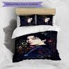 BTS Korean Members Printed 3PCS Bedding Set Soft Breathable Duvet Cover Pillowcases Set Washable Bedroom Decor Home Gift