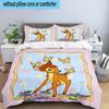 3PCS Classic cartoon Bam Deer 3pcs Bedding,Including 3PCS Duvet Cover And 2pcs Pillowcases Perfect for Christmas,Ideal for Bedroom, Dormitory