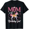 Women's Carousel Birthday Party Mom Of The Birthday Girl T-Shirt(1)