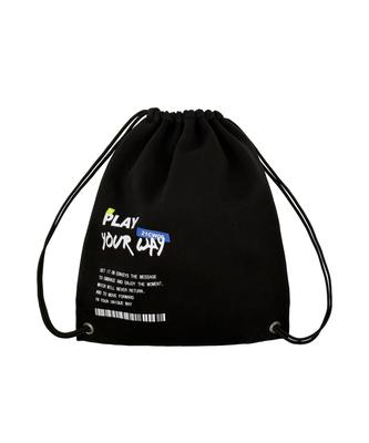 Get It On Play Your Away String Bag_Black