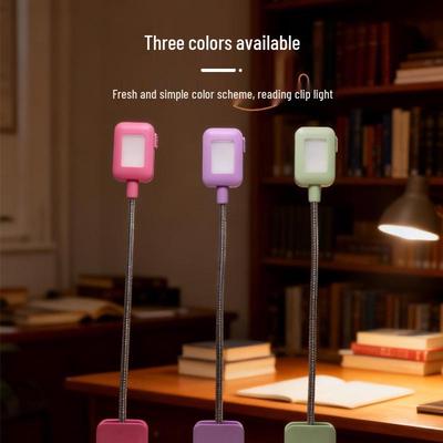 Rechargeable Eye-Protecting Clip-On Reading Lamp for Bedside and Dorm Study
